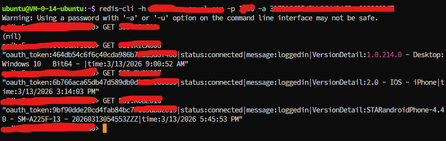Redis Session Token Dump